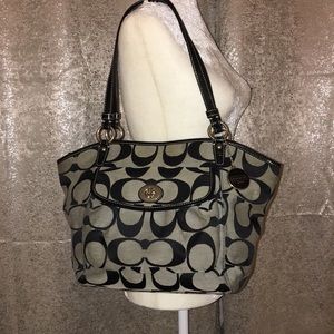 Authentic Coach Purse in Black and Gray